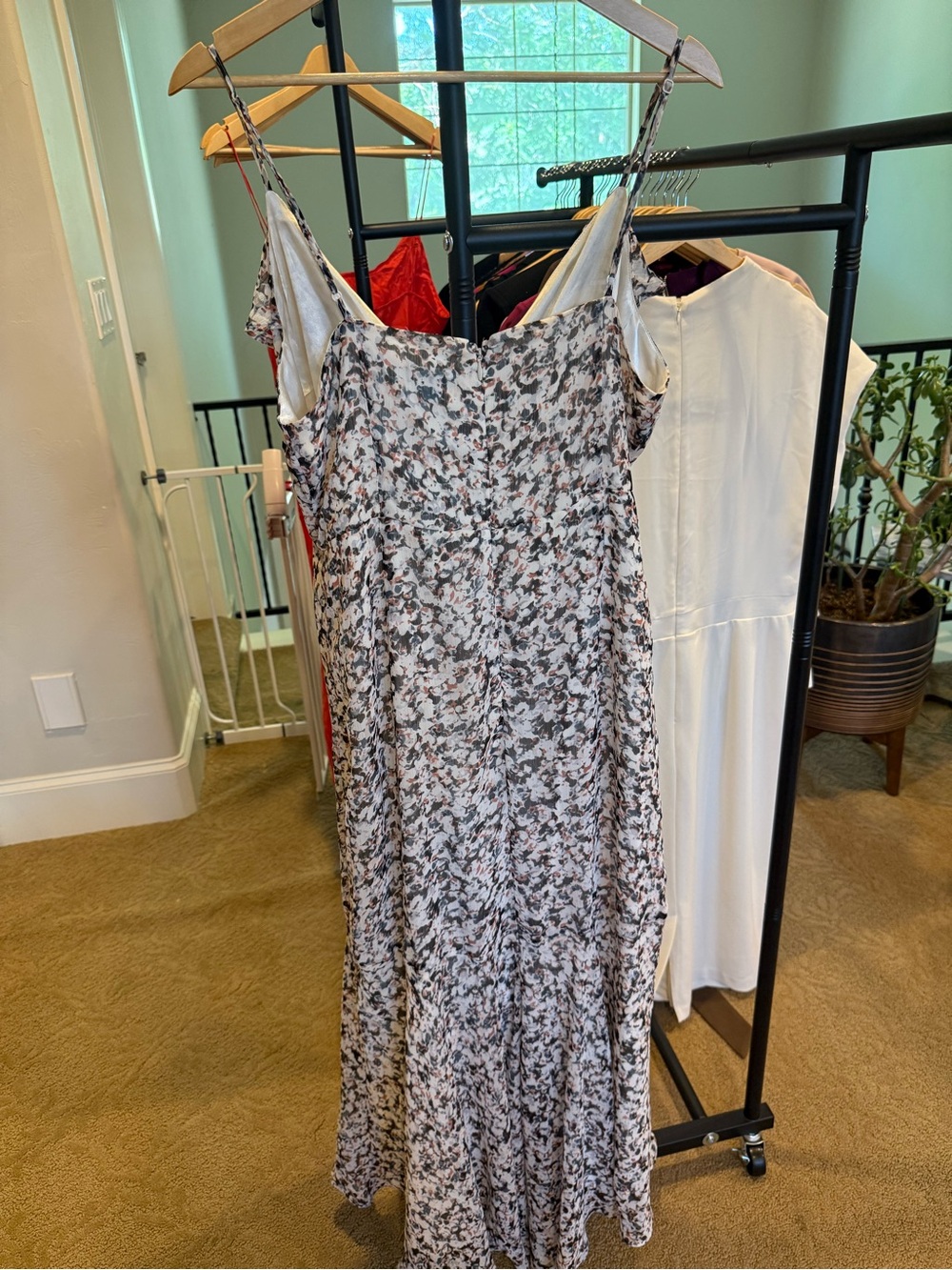 Express Floral Ruffle High-Low Maxi Dress - Picture 3 of 3